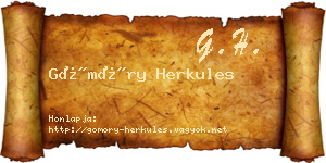 Gömöry Herkules névjegykártya